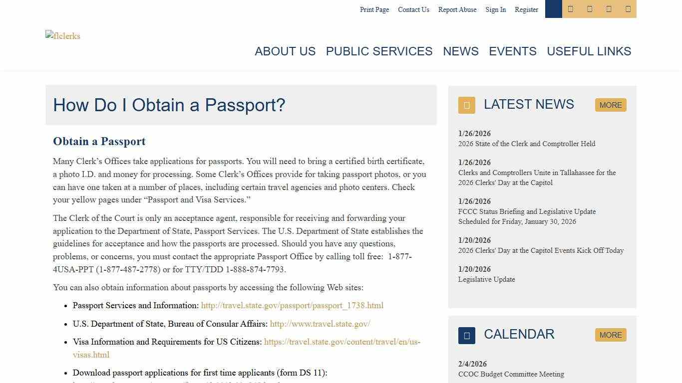 How Do I Obtain a Passport? - Florida Court Clerks & Comptrollers